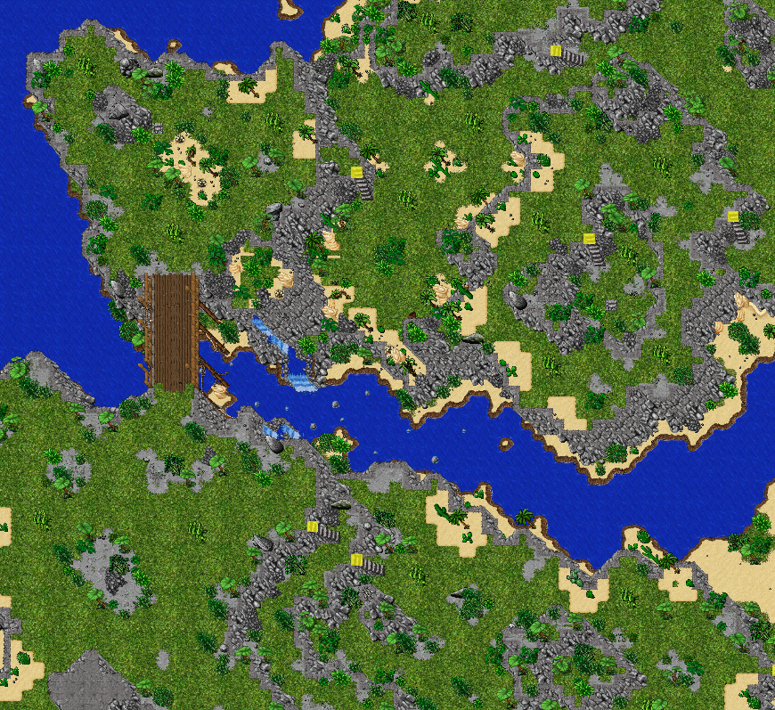 South Hydras Port Hope – mapa terenu